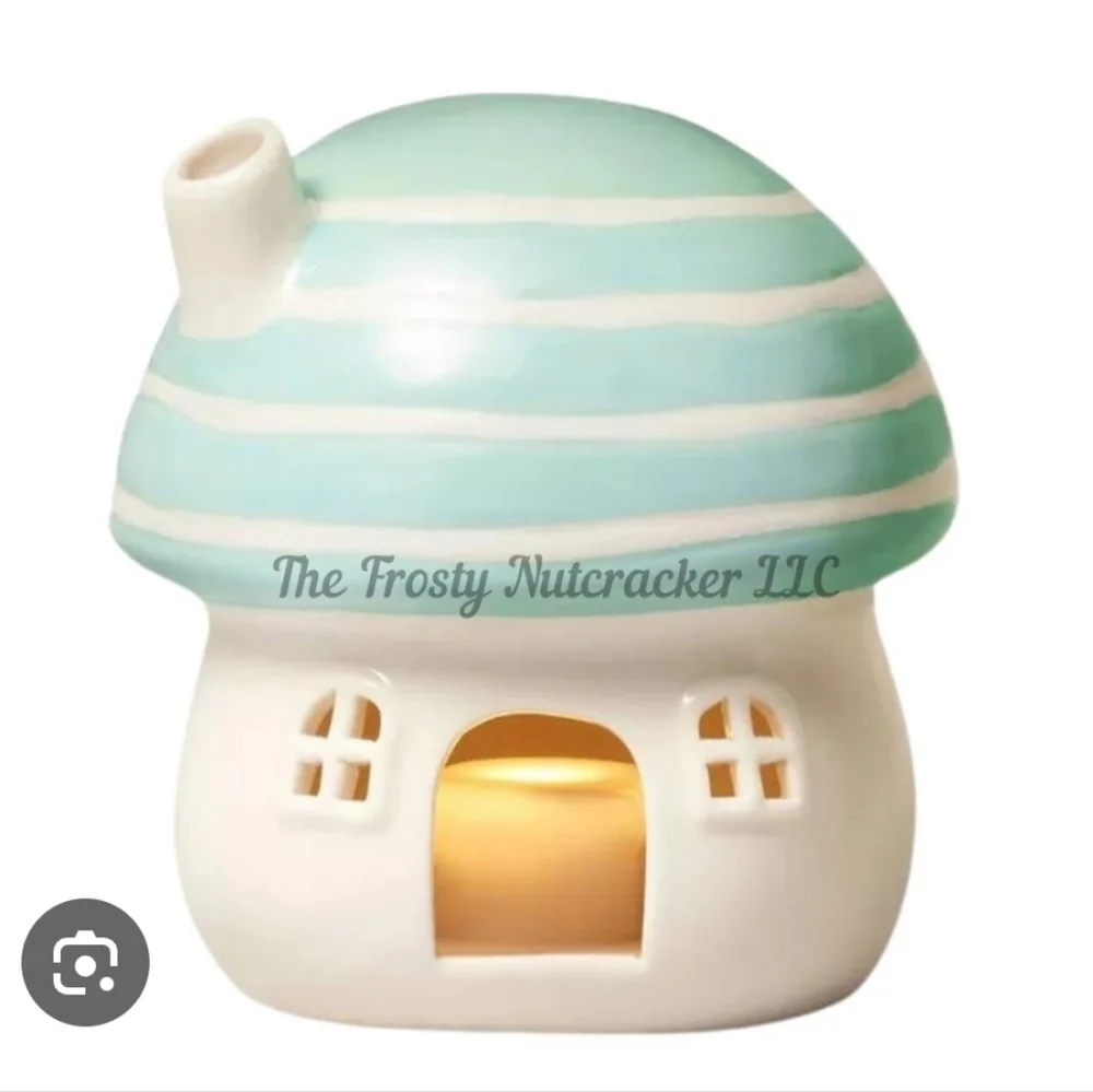 Target Spritz Easter Blue Ceramic Light-Up Mushroom House